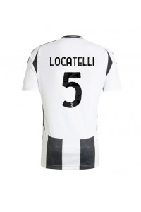 Juventus Manuel Locatelli #5 Jalkapallovaatteet Kotipaita 2024-25 Lyhythihainen